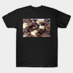 Mixture of Different Colour Chocolate Blocks T-Shirt